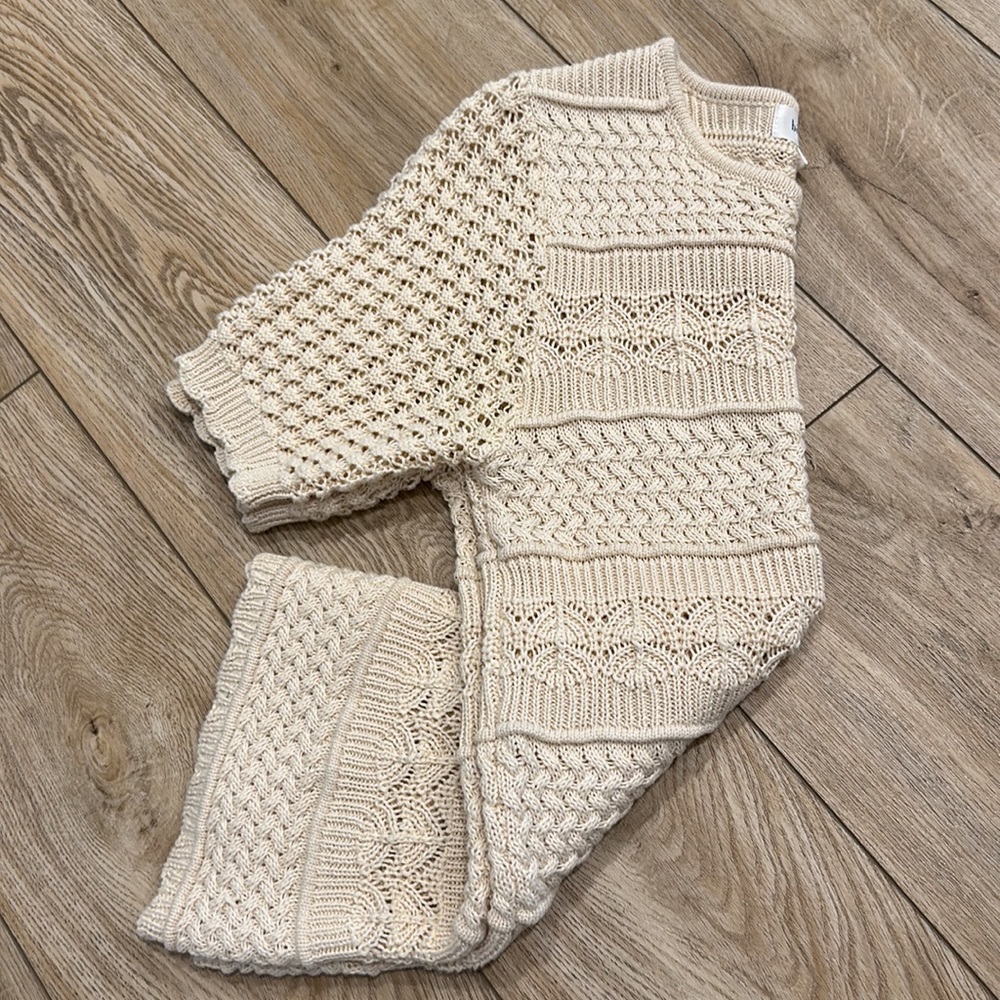 Crochet women's top cream by böhme